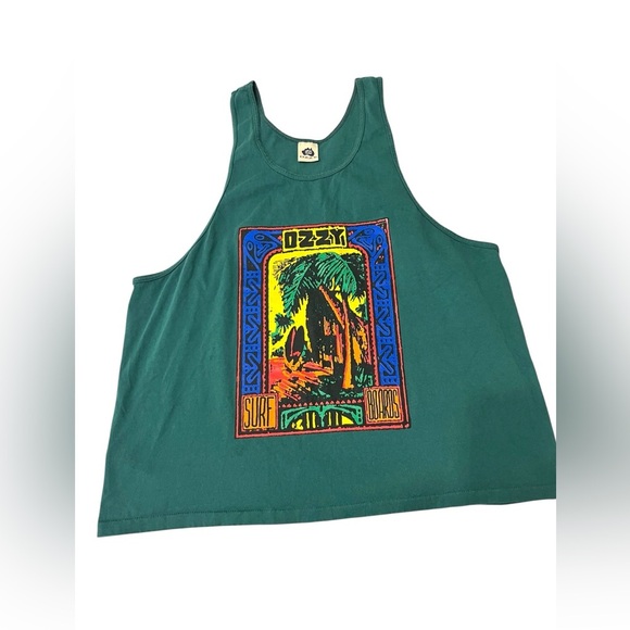 Vintage 80s 90s Ozzy Surfboards Grunge Tank Top Skate T Shirt Hawaii California - Picture 1 of 5